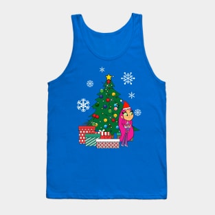 Teen Titans Starfire Around The Christmas Tree Tank Top